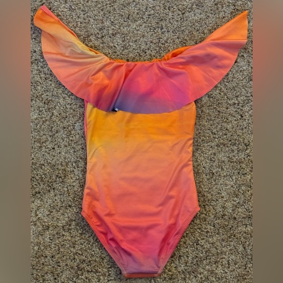 NWT and in Plastic Stella Girl 4 yrs One-Piece UPF 50+ Neon Ombré Swimsuit - Picture 3 of 6